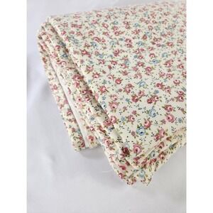 Vtg Springmaid Bedspread Quilted Comforter Rounded Single Double Fabric Material